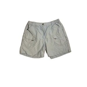 Women's LL Bean Light Blue Short size L Cargo Reg 100% Nylon